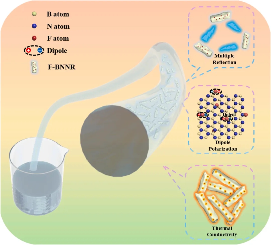 等离子球磨制备氟化氮化硼,以增强低频微波吸收并实现优异的导热性能